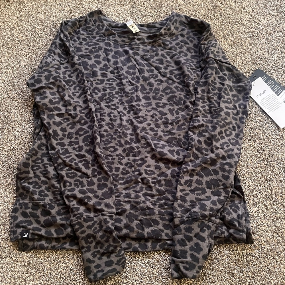 Glyder Black Leopard Print Sweatshirt